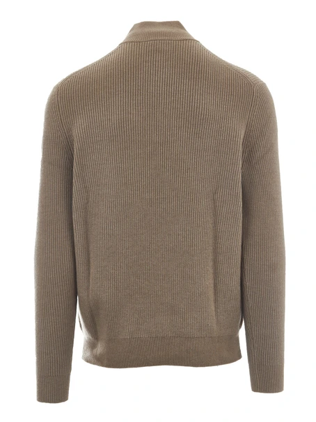 Profuomo PULLOVER HALF ZIP BEIGE