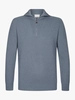 Profuomo PULLOVER HALF ZIP BLUE