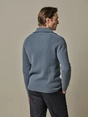 Profuomo PULLOVER HALF ZIP BLUE