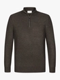 Profuomo PULLOVER HALF ZIP BROWN