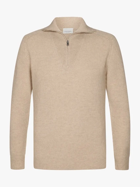 Profuomo PULLOVER HALF ZIP L SAND