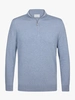 Profuomo PULLOVER HALF ZIP LS BLUE