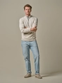 Profuomo PULLOVER HALF ZIP LS D BEIGE