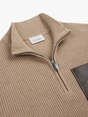 Profuomo PULLOVER HALF ZIP LS D BEIGE
