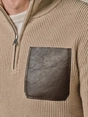 Profuomo PULLOVER HALF ZIP LS D BEIGE