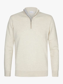 Profuomo PULLOVER HALF ZIP LS D BEIGE