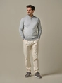 Profuomo PULLOVER HALF ZIP LS L GREY
