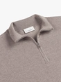 Profuomo PULLOVER HALF ZIP LS M BROWN