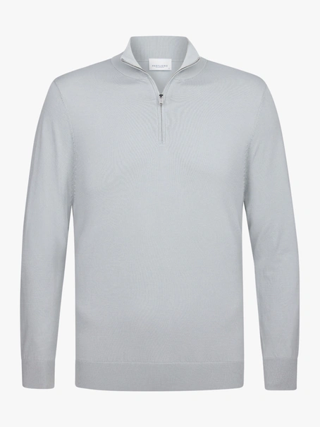 Profuomo PULLOVER HALF ZIP LS M GREEN