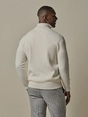 Profuomo PULLOVER HALF ZIP OFF WHITE