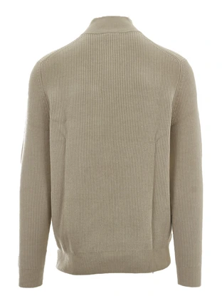 Profuomo PULLOVER HALF ZIP OFF WHITE