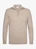 Profuomo PULLOVER HALF ZIP SAND