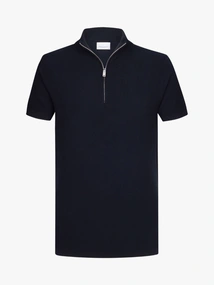 Profuomo PULLOVER HALF ZIP SS NAVY