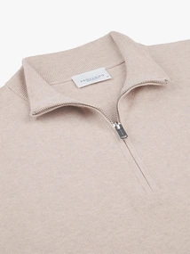 Profuomo PULLOVER HALF ZIP SS SAND
