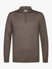 Profuomo PULLOVER HALF ZIP TAUPE