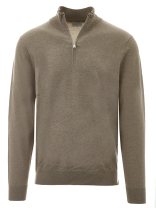 Profuomo PULLOVER HALFZIP BEIGE