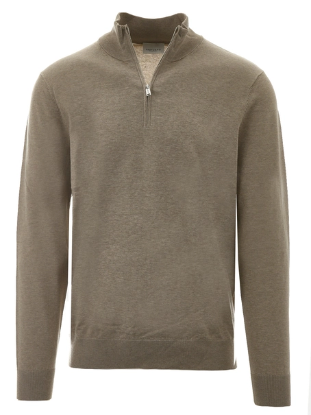 Profuomo PULLOVER HALFZIP BEIGE