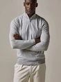 Profuomo PULLOVER HALFZIP LIGHT GREY