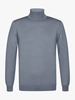Profuomo PULLOVER MOCK NECK BLUE