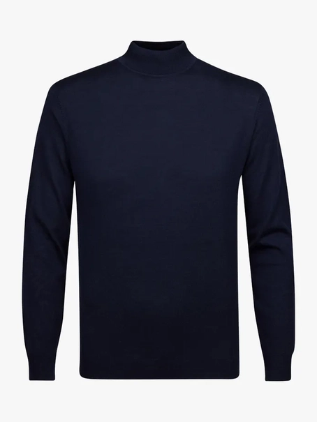 Profuomo PULLOVER MOCK NECK NAVY