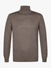 Profuomo PULLOVER MOCK NECK TAUPE