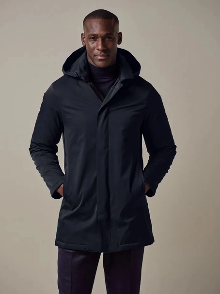 Profuomo RAINCOAT LONG MAGNET NAVY
