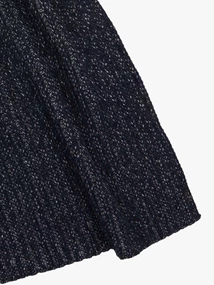 Profuomo SCARF WOOL CASHMERE NAVY GREY