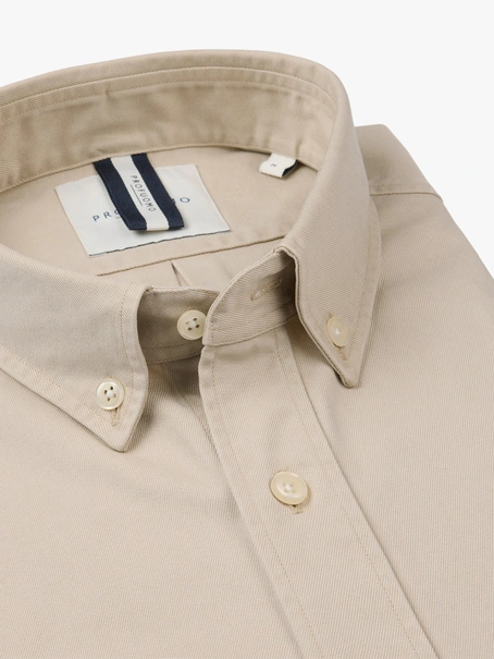 Profuomo SHIRT B.DWN RLXFIT BEIGE