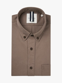 Profuomo SHIRT B.DWN RLXFIT BRWN