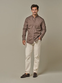 Profuomo SHIRT B.DWN RLXFIT BRWN