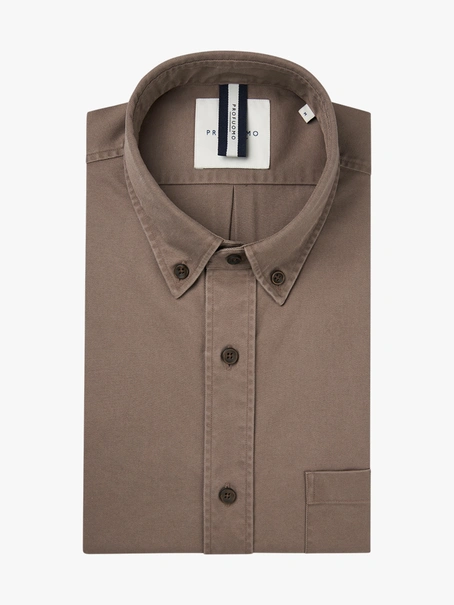 Profuomo SHIRT B.DWN RLXFIT BRWN