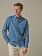 Profuomo SHIRT BTTN DWN RLXFIT INDIGO