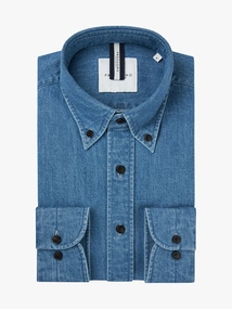 Profuomo SHIRT BTTN DWN RLXFIT INDIGO