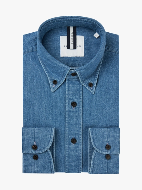 Profuomo SHIRT BTTN DWN RLXFIT INDIGO