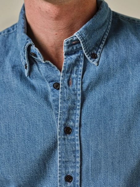 Profuomo SHIRT BTTN DWN RLXFIT INDIGO