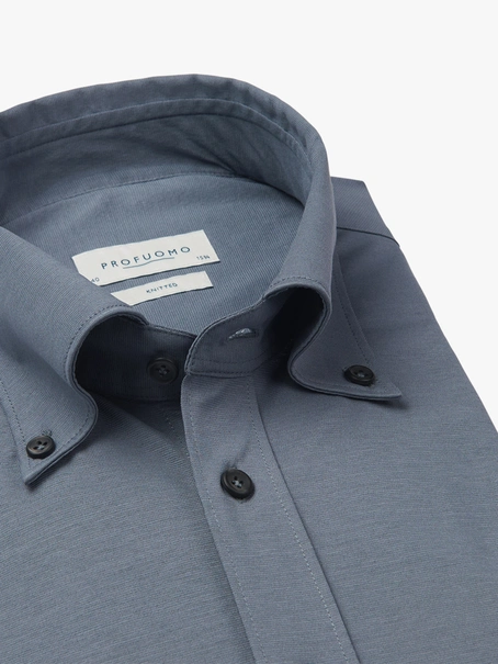 Profuomo SHIRT BTTN DWN SF DENIM BLUE