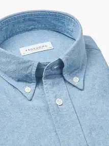 Profuomo SHIRT BTTN DWN SF M.BLUE