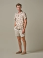 Profuomo SHIRT CAMP SS BEIGE