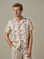 Profuomo SHIRT CAMP SS BEIGE
