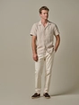 Profuomo SHIRT CAMP SS BEIGE