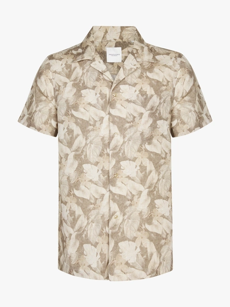 Profuomo SHIRT CAMP SS BEIGE