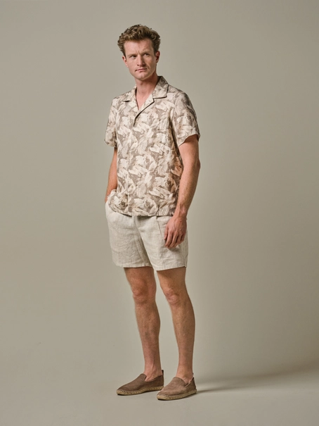 Profuomo SHIRT CAMP SS BEIGE