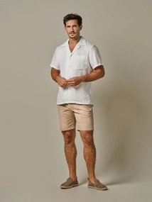 Profuomo SHIRT CAMP SS WHITE
