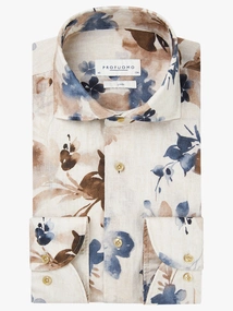 Profuomo SHIRT CUTAWAY SC SF BROWN
