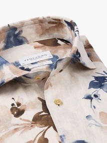 Profuomo SHIRT CUTAWAY SC SF BROWN