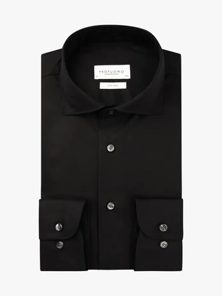 Profuomo SHIRT CUTAWAY SF BLACK