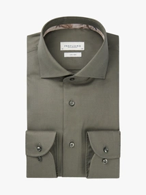 Profuomo SHIRT CUTAWAY SF DARK GREEN