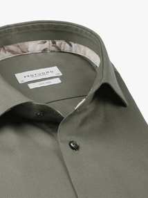 Profuomo SHIRT CUTAWAY SF DARK GREEN