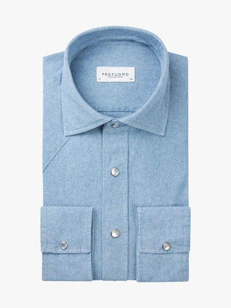 Profuomo SHIRT CUTAWAY SF L.BLUE