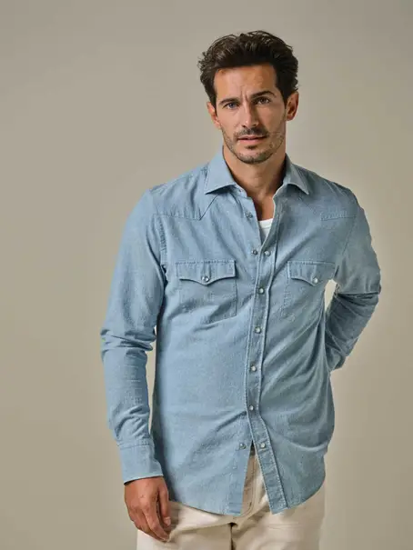 Profuomo SHIRT CUTAWAY SF L.BLUE